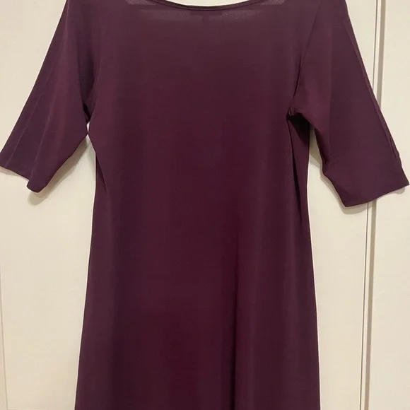 Eileen Fisher Silk & Sequin Tunic Top in Purple Plum Women's Small - Picture 6 of 6